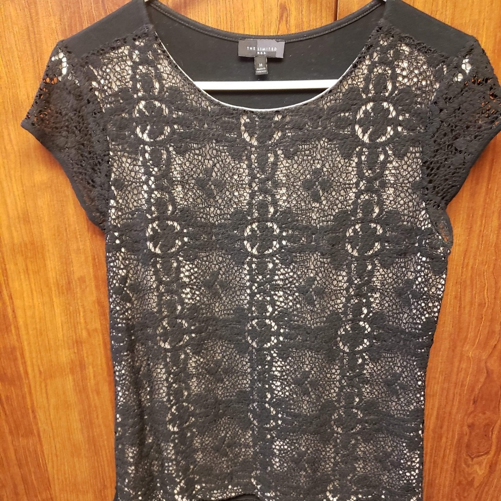 The LIMITED black lace blouse
